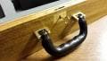 Gibson guitar case handle hand stitched leather