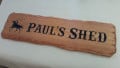 Personalised man cave sign for paul's shed