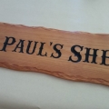 Personalised man cave sign for paul's shed