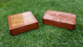 Redgum boxes with rare timber lids