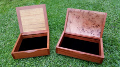Black Velvet lining inside bottom