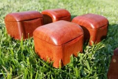 close up of tiny boxes