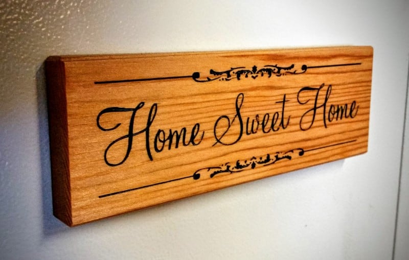 engraved-wood-sign-quote-magnet-home-sweet-home-AustralianWorkshopCreations--wooden-signs-3