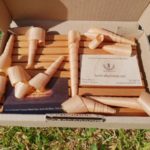 environmentally friendly packaging, cedar shavings soap holder pack cardboard mailing box