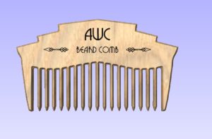 Simulation of beard comb design
