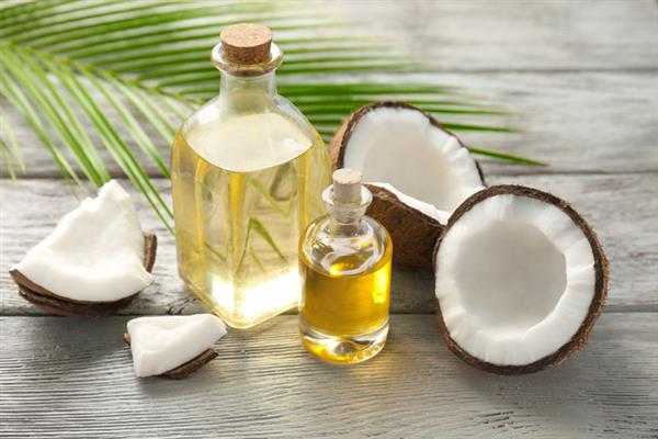 Coconut Oil with coconuts