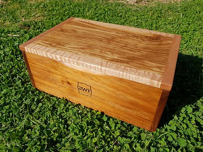 bespoke box with engraved monogram
