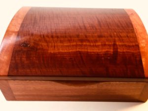 redgum box with dome shaped lid