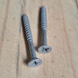 Galvanised Screws & Predrilled Holes