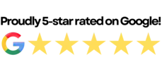 Proudly 5-star rated on Google