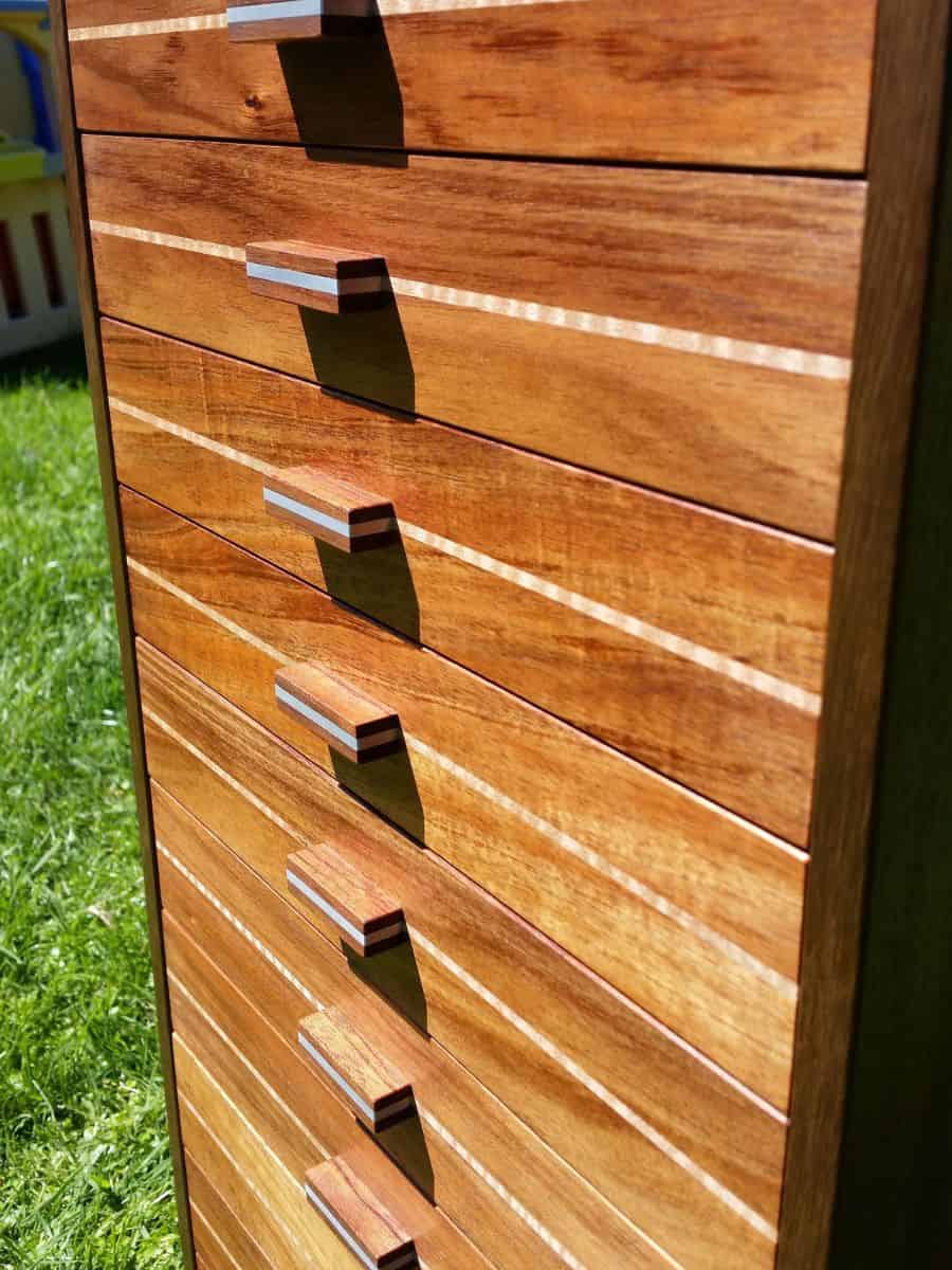 jewellery chest drawers tasmanian blackwood